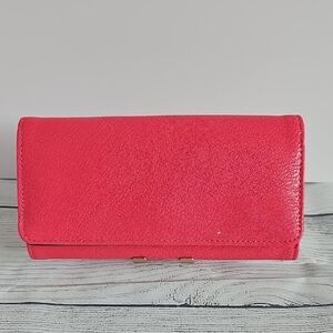 Safe Keeper Hot Pink Leather Wallet